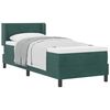 vidaXL Boxspringbed met matras Donkergroen 200 x 80 cm Polyester