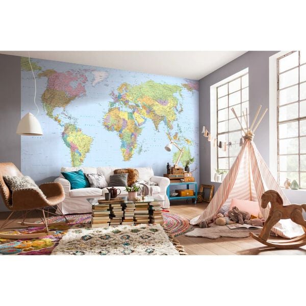 Komar Fotobehang World Map XXL 368x248 cm XXL4-038