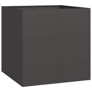 vidaXL Plantenbak 80x80x80 cm staal zwart