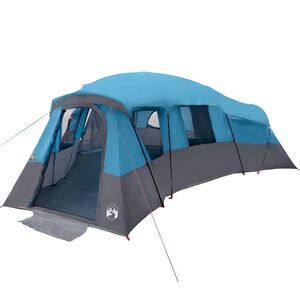 vidaXL Gezinstent 20-persoons Waterdicht Blauw taft