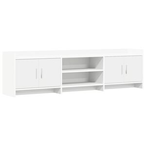 vidaXL TV-kast 168 x 33 x 47 cm Wit Bewerkt hout
