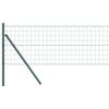 vidaXL Euro-hek met grondbevestiging 10 x 0,4 m PVC-Coated Staal Groen