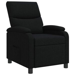 vidaXL Relaxfauteuil Zwart Stof