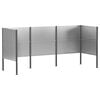 vidaXL Afvalcontainer scherm 249 x 85 x 113 cm Gegalvaniseerd staal