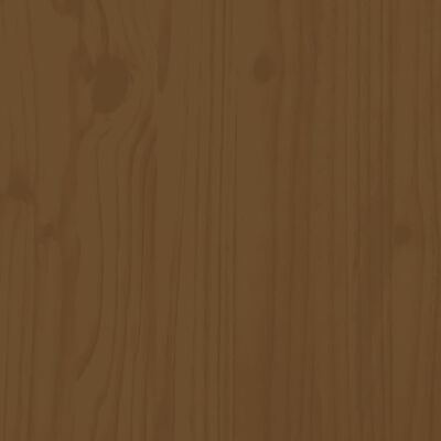 vidaXL Seniorenbed grenenhout honingbruin 135x190 cm