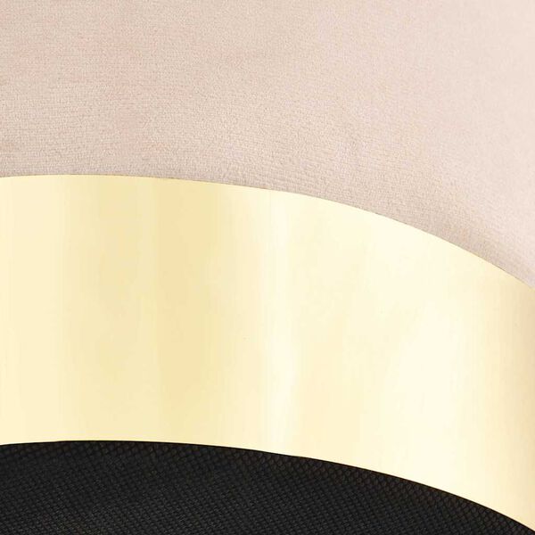 vidaXL Kruk fluweel 28 x 36 cm abrikoos- en goudkleurig