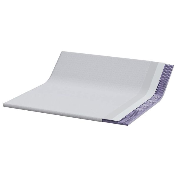 vidaXL matrastopper Wit 180 x 200 cm Jacquard Stof