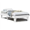 vidaXL Bedframe zonder matras massief grenenhout wit 90x190 cm