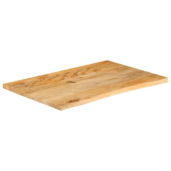 vidaXL Tafelblad met natuurlijke rand 90x60x2,5 cm massief mangohout