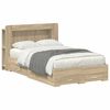 vidaXL Bedframe met opslag Sonoma Eiken 120 x 200 cm Bewerkt hout