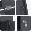 vidaXL Pakket inwerp box met slot Antraciet 44,5 x 29 x 110,5 cm Staal