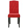 vidaXL Eetkamerstoelen 4 st fluweel wijnrood