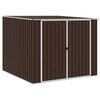 vidaXL Tuinschuur 195x198x159 cm gegalvaniseerd staal bruin