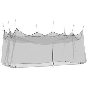 vidaXL Tuin Muggen Net 156 Gaas Zwart 3 x 6 x 2,5 m Polyester