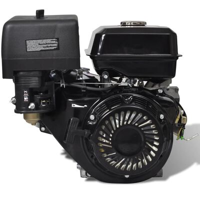 vidaXL Benzinemotor 15 pk 11 kW zwart