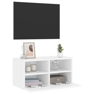 vidaXL Tv-wandmeubel 60x30x30 cm bewerkt hout wit