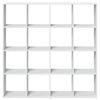 vidaXL Boekenkast 137,5x29x137,5 cm bewerkt hout wit