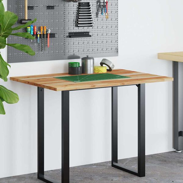 vidaXL Bureaublad met olieafwerking 80x70x2 cm massief acaciahout