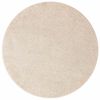 vidaXL Antislip Shaggy Tapijt Cr&egrave;mekleurig 120 x 120 cm PP