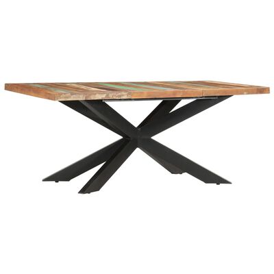 vidaXL Eettafel 180x90x76 cm massief gerecycled hout