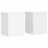 vidaXL Plantenstandaards 2 st 15x15x20 cm bewerkt hout wit