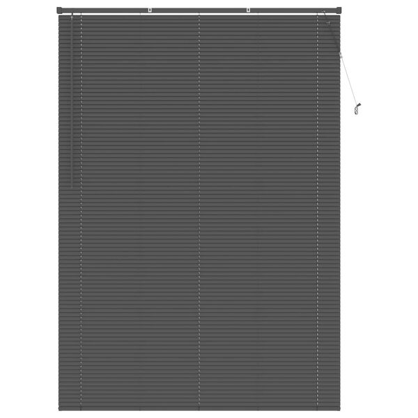 vidaXL Venetiaanse Blind Verstelbaar Zilvergrijs 213 x 130 cm PVC