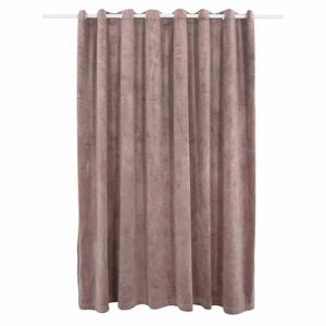 vidaXL Gordijn verduisterend met ringen 290x245 cm fluweel antiekroze