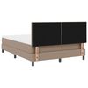 vidaXL Boxspringbed met matras Cappuccino 140 x 200 cm Kunstleer