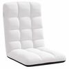 vidaXL Vloerstoel inklapbaar 71x51x62 cm stof wit