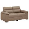 vidaXL 2-zitsbank Cappuccino 160x81x84 cm kunstleer