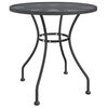 vidaXL Tuintafel &Oslash;80x72 cm metaalgaas antracietkleurig