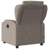 vidaXL Massagestoel Taupe Stof