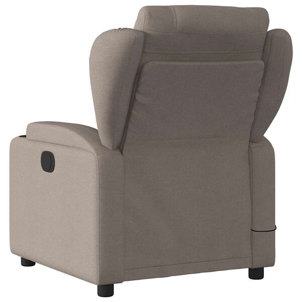 vidaXL Massagestoel Taupe Stof