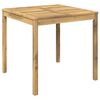 vidaXL Tuindiner tafel Wit 80 x 80,5 x 75 cm Massief Acaciahout