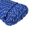 vidaXL Boottouw 3 mm 250 m polypropyleen blauw