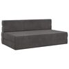 vidaXL Vouwbare Bankbed Donkergrijs 152 x 86,5 x 60 cm Stof