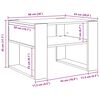 vidaXL Salontafel met opslag Sonoma Eiken 66 x 53 x 45 cm Bewerkt hout