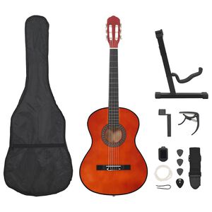 vidaXL 12-delige Gitaarset klassiek beginner 4/4 39"