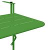 vidaXL Hangende Balkon Tafel Groen 60 x 39 x 65 cm Staal