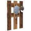 vidaXL Wandgemonteerde kapstok Oudhout 65 x 3 x 100 cm Bewerkt hout