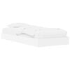 vidaXL Bedframe met opslag met plank Wit 80 x 200 cm Bewerkt hout
