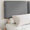 vidaXL Bedframe met Gevoerd Hoofdgedeelte Lichtgrijs 135 x 190 cm