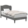 vidaXL Bedframe met hoofdeinde Donkergrijs 90 x 200 cm Fluweel