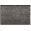 vidaXL Deurmat Lichtgrijs 60 x 40 x 1.2 cm Teddy Stof