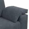 vidaXL Loveseat bank 140 cm fluweel donkergrijs