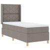 vidaXL Boxspring bed met matras Taupe 80 x 200 cm Stof
