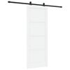 vidaXL Schuifdeur ORKDAL 83 x 211 cm Bewerkt hout Wit en zwart