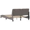 vidaXL Bedframe zonder matras 120x200 cm stof taupe
