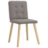vidaXL Eetkamerstoelen 6 st stof taupe