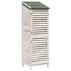 vidaXL Tuinschuur Wit 59,5 x 56 x 176,5 cm Massief Vurenhout